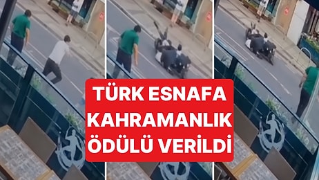 İngiltere'de Küçük Kızı Motosikletten Kurtaran Türk Esnafa Kahramanlık Ödülü