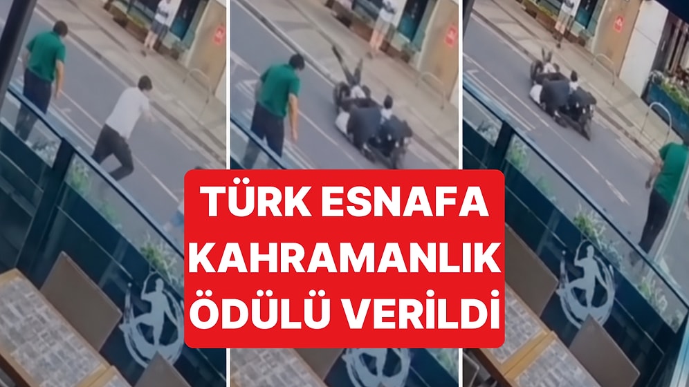 İngiltere'de Küçük Kızı Motosikletten Kurtaran Türk Esnafa Kahramanlık Ödülü