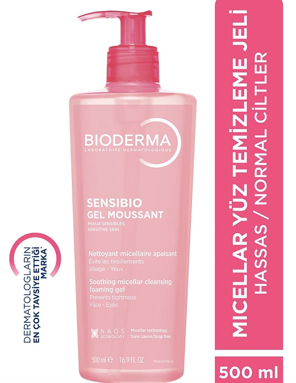 Bioderma Sensibio Foaming Gel 500 ml cilt bakımının açık ara lideri!