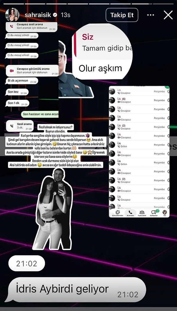 Sahra Işık, 2019'da evlendiği İdris Aybirdi'den boşandıktan sonra eski eşini aldatmakla suçladı.