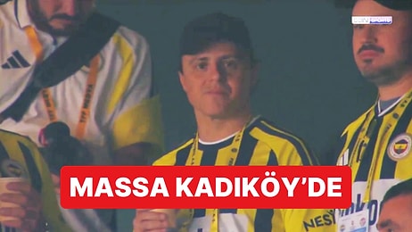 Massa Fenerbahçe Forması Giyip Chobani Stadyumu'nda Fenerbahçe-Eyüpspor Maçını İzledi