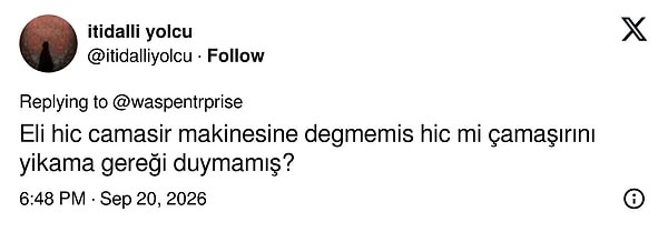 Kocanın 1,5 ayda hiç çamaşır yıkamamış olmasını sorgulayanlar çoğunluktaydı