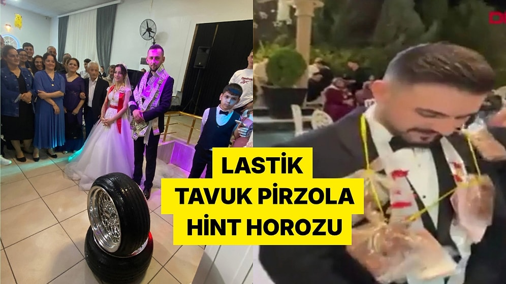 Düğünde Taktıkları Hediyelerle İnce Düşüncenin Sınırlarını Zorlayan Kişiler