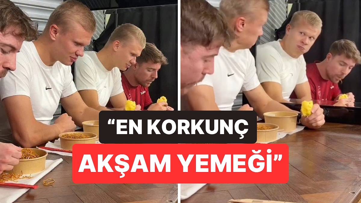 Erling Haaland, MrBeast'in Videosunda Aynadaki Yansımasını Görünce Yerinden Sıçradı