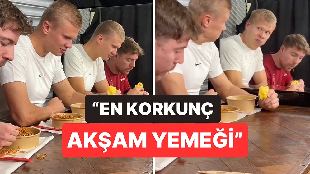 Erling Haaland, MrBeast'in Videosunda Aynadaki Yansımasını Görünce Yerinden Sıçradı