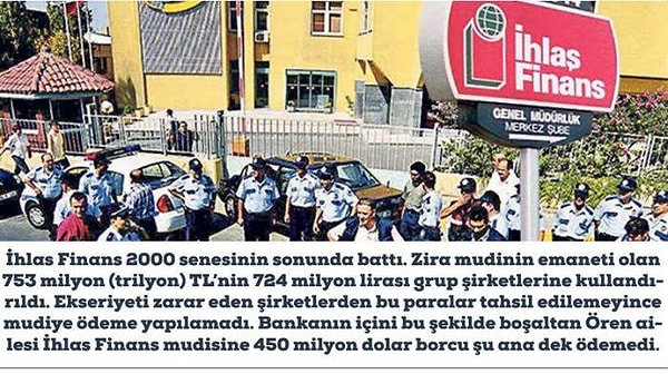 Devlet ve personel alacağını tamamen aldı, cari hesap sahiplerinin ödemesi de 2007'de bitti.