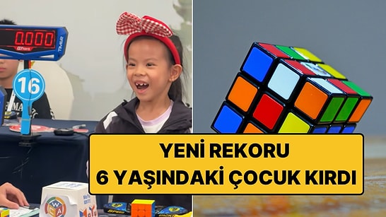 6 Yaşındaki Çinli Kız Dünya Rubik Küpü Rekorunu Kırdı