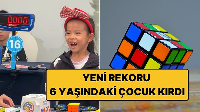 6 Yaşındaki Çinli Kız Dünya Rubik Küpü Rekorunu Kırdı