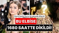 Gigi Hadid Vogue World'de Dikilmesi 1680 Saat Süren Elbisesiyle Ortaya Çıktı!