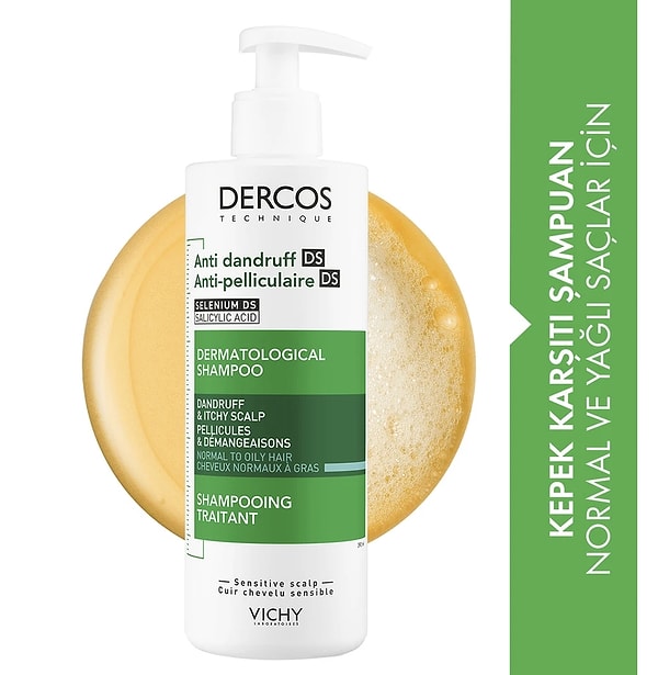 Vichy Dercos kepek karşıtı şampuan sepete özel 1.468,85 TL yerine net 1.248,52 TL!