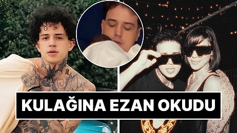 Yeni Baba Olan Rapçi Reckol'un Bebeğinin Kulağına Ezan Okuduğu Anlar Gündem Oldu