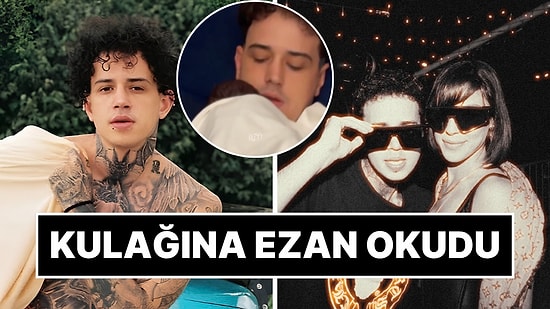Yeni Baba Olan Rapçi Reckol'un Bebeğinin Kulağına Ezan Okuduğu Anlar Gündem Oldu