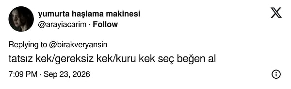 Bu keki hiç sevmeyen biri de fikrini esirgemedi