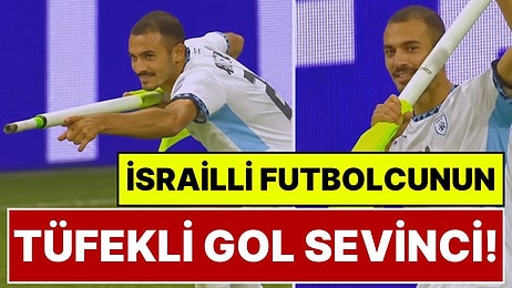 İsrailli Futbolcunun ‘Tüfekli’ Gol Sevinci Pahalıya Patladı: Kırmızı Kart Gördü, Takımı 3-1 Kaybetti