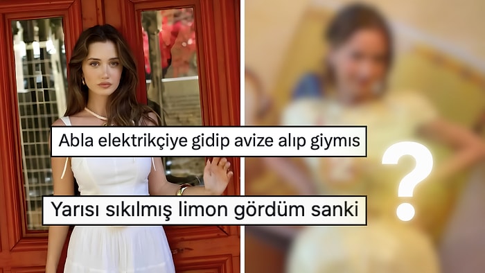 İlsu Demirci'nin Sarı Elbisesi Sosyal Medyanın Diline Düştü: Benzetmeler Havada Uçuştu!