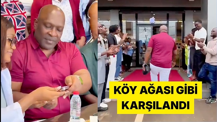 Kamerun'un İlk iPhone 18 Pro Max Sahibi Mağaza Kapısında Törenle Karşılandı