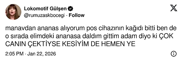POS cihazını beklerken ananasa dalan bir müşteriye manavdan şefkatli bir teklif geldi