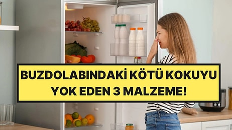 Buzdolabındaki Kötü Kokuyu 10 Dakikada Bitiriyor: 3 Malzeme Yetiyor
