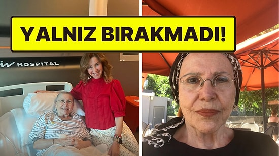 Sihirli Annem'in Betüş'ü İnci Türkay, Kanser Tedavisi Gören "Perihan" Gül Onat'ı Hastanede Ziyaret Etti