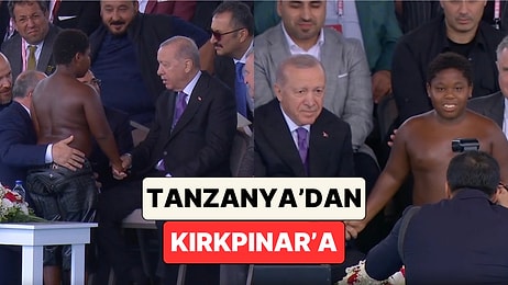 11 Yaşındaki Tanzanyalı Güreşçi Arap Osman Cumhurbaşkanı Erdoğan ile Bir Araya Geldi