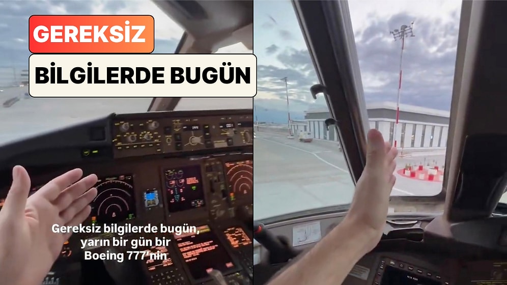 Kaptan Pilot Akın Hoş Bir Boeing 777'nin Kokpitindeki Yan Camı Nasıl Açtığını Adım Adım Gösterdi