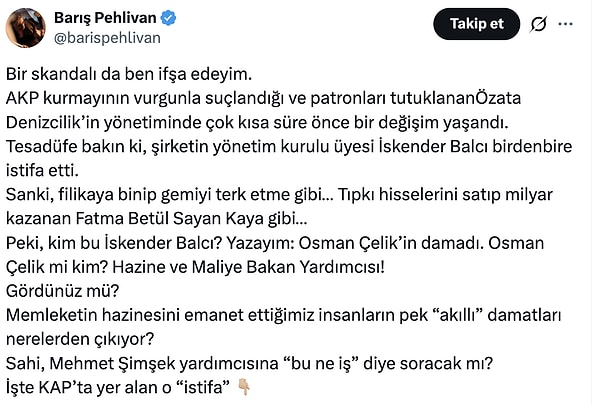Öte yandan "fon" vurgunu iddiasıyla ilgili bir çarpıcı gerçek daha ortaya çıktı.