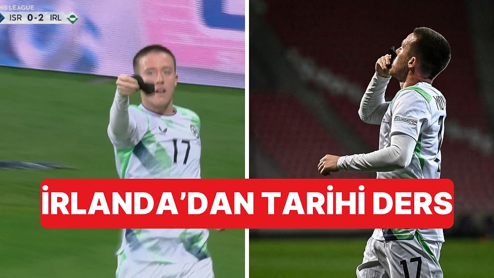 İsrail'e Gol Atan İrlandalı Jack Moylan, Filistinlileri Anmak İçin Taktıkları Siyah Kol Bandını Çıkarıp Öptü