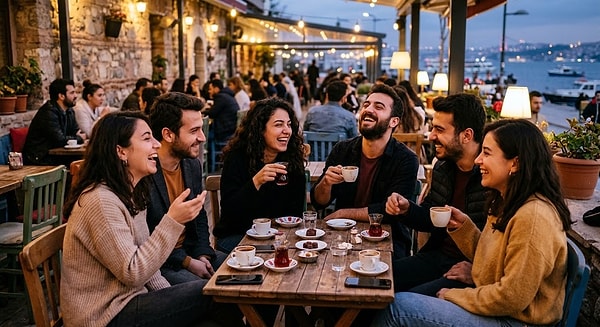 Sen, eğlenmenin en güzel halinin sevdiğin insanlarla olduğunu düşünüyorsun!