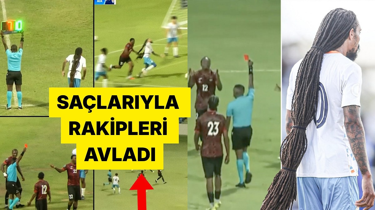 Ayağına Uzanan Saçları İki Kırmızı Kart Getirdi: İki Rakibi de Oyundan Atıldı