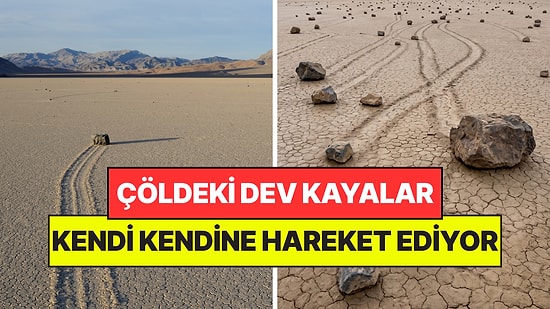 Yüzlerce Kiloluk Kayalar Çölde Kendi Kendine Hareket Ediyor: Nedeni Yıllarca Araştırılıyordu
