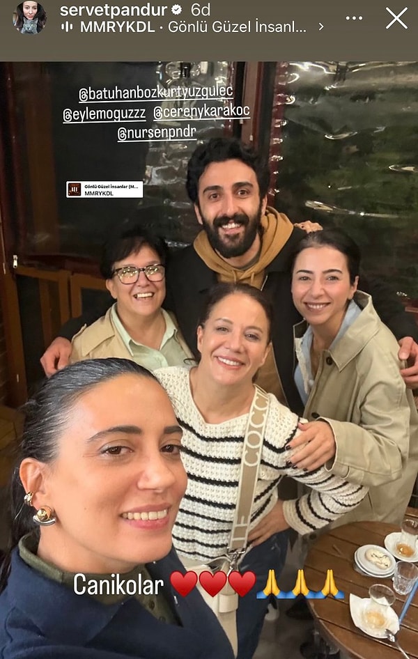 Servet Pandur, diziden ayrılan oğlu Firaz ve gelini Nursema'yla bir araya geldiği anları Instagram'dan paylaştı.