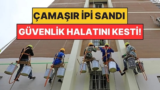 Çamaşır Asacak İp Aradı: Binadaki 120 Metrelik Güvenlik Halatını Kesip Eve Aldı