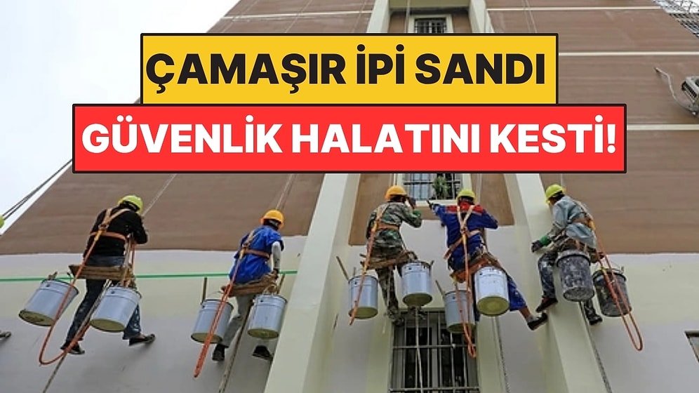 Çamaşır Asacak İp Aradı: Binadaki 120 Metrelik Güvenlik Halatını Kesip Eve Aldı