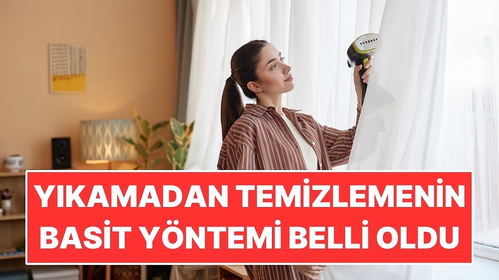 Perdeleri Yıkamadan Temizlemenin Basit Yöntemi Belli Oldu