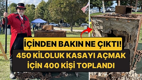 450 Kiloluk Gizemli Kasa 400 Kişinin Önünde Açıldı: İçinden Bakın Ne Çıktı!