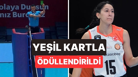 Maç Sayısında Topun Kendisine Değdiğini Söyleyen Voleybolcu Bengisu Aygün Yeşil Kartla Ödüllendirildi