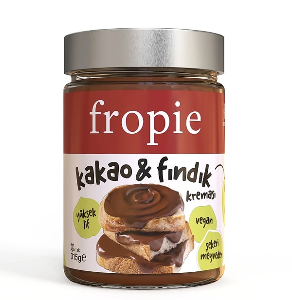 Fropie katkısız kakaolu fındık kreması %30 indirimle 630 TL yerine net 440 TL!