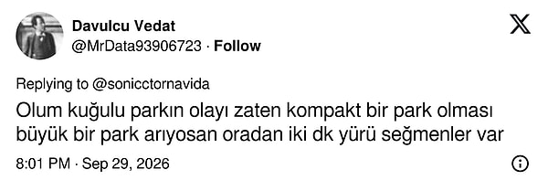 Büyük park arayanlara iki dakika ötedeki Seğmenler'in adresi verildi