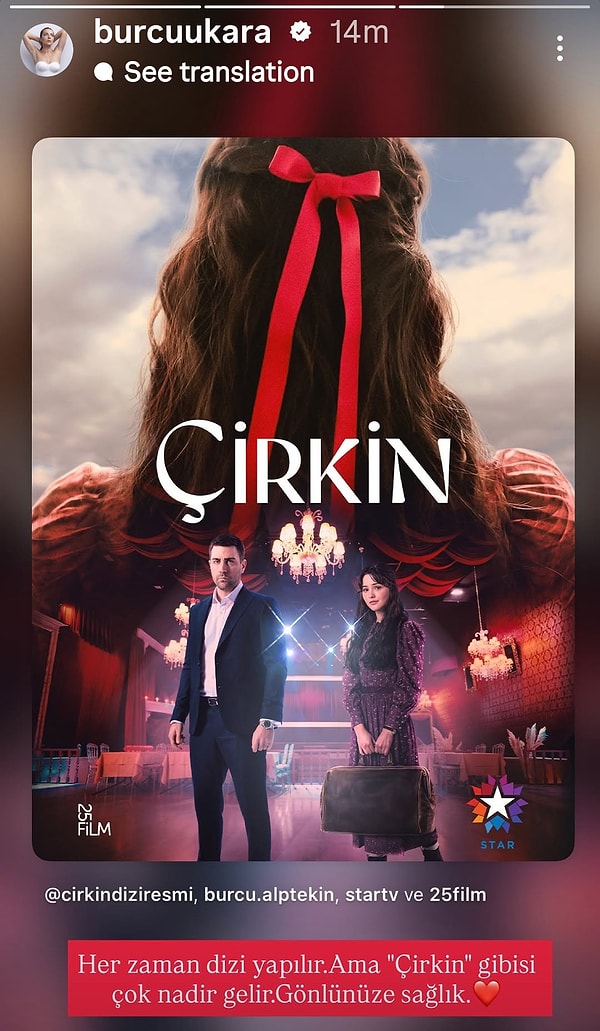 Yapımcı Fırat Parlak'ın eşi Burcu Kara da final kararına isyan eden isimler arasına katıldı.