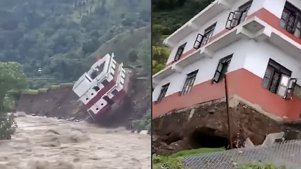 Dramatic Collapse: Nepal Government Building Swept Away by Floods