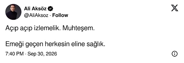Tekrar tekrar açıp izlemelik bir iş