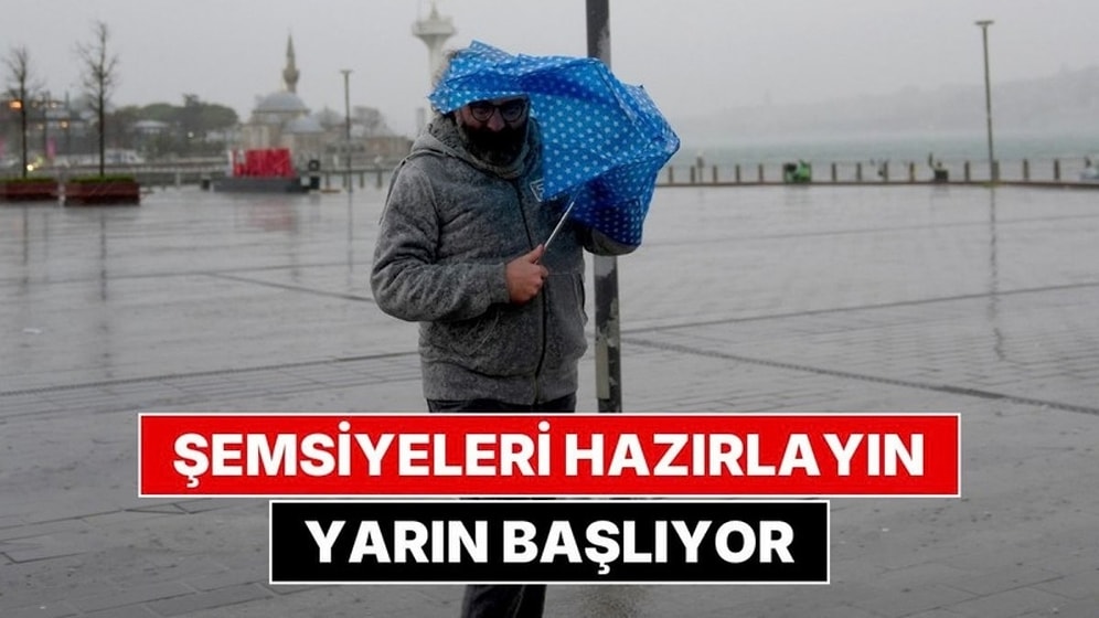 AKOM İstanbul İçin Uyardı: Yağmur Bu Akşam Başlıyor, Cuma Fırtına ve Sağanak Kapıda