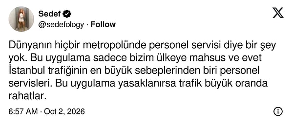 Dünyanın hiçbir metropolünde böyle bir uygulama olmadığını hatırlatan tepki