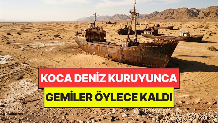 Bir Zamanlar Denizdi, Şimdi Çöl: Sular Çekilince Gemiler Öylece Kaldı