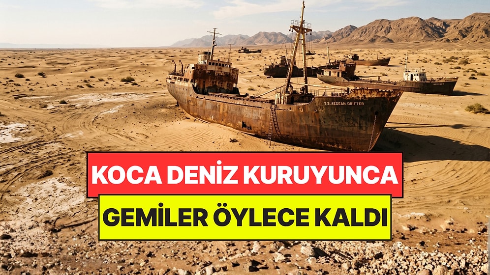 Bir Zamanlar Denizdi, Şimdi Çöl: Sular Çekilince Gemiler Öylece Kaldı