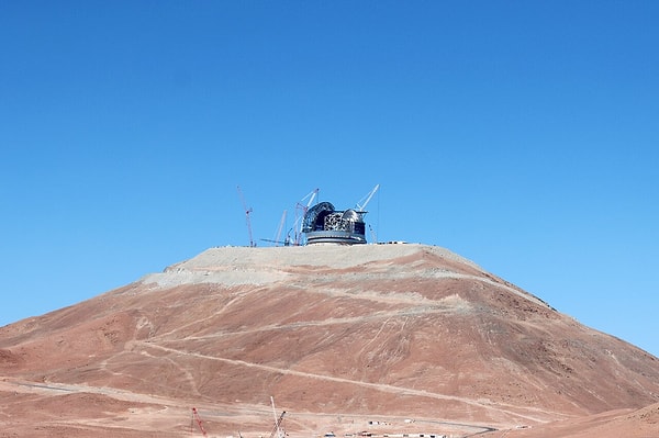 The telescope is being installed on Cerro Armazones Mountain, which stands at an elevation of 3,060 meters in the Atacama Desert.