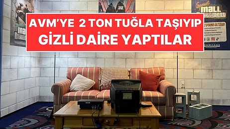 AVM’de Boş Bir Alan Buldular, 2 Ton Tuğla Taşıyıp Gizli Daire Yaptılar