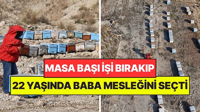 Masa Başı İşi Bırakıp Babasının Mesleğini Seçti: 22 Yaşında 250 Kovanı 1000'e Çıkardı