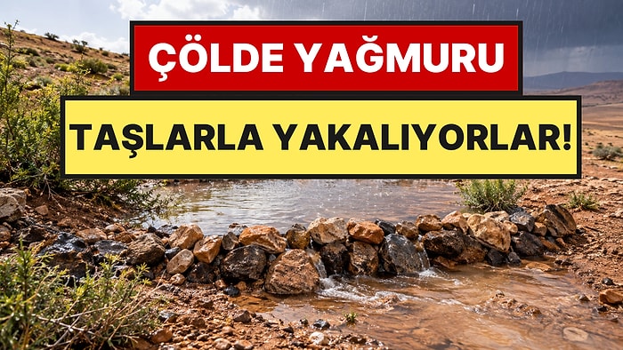 Çölün Ortasında Toprağa Küçük Çukurlar Açtılar: Yağmur Yağınca Etkisi Ortaya Çıktı