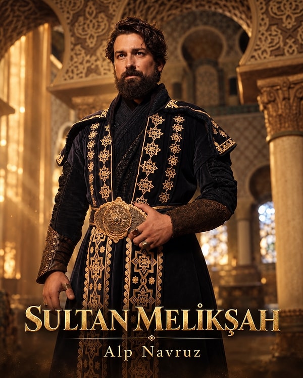 Alp Navruz'un Sultan Melikşah pozu geldi, oyuncu rolü için kılıç ve at eğitimi aldı.